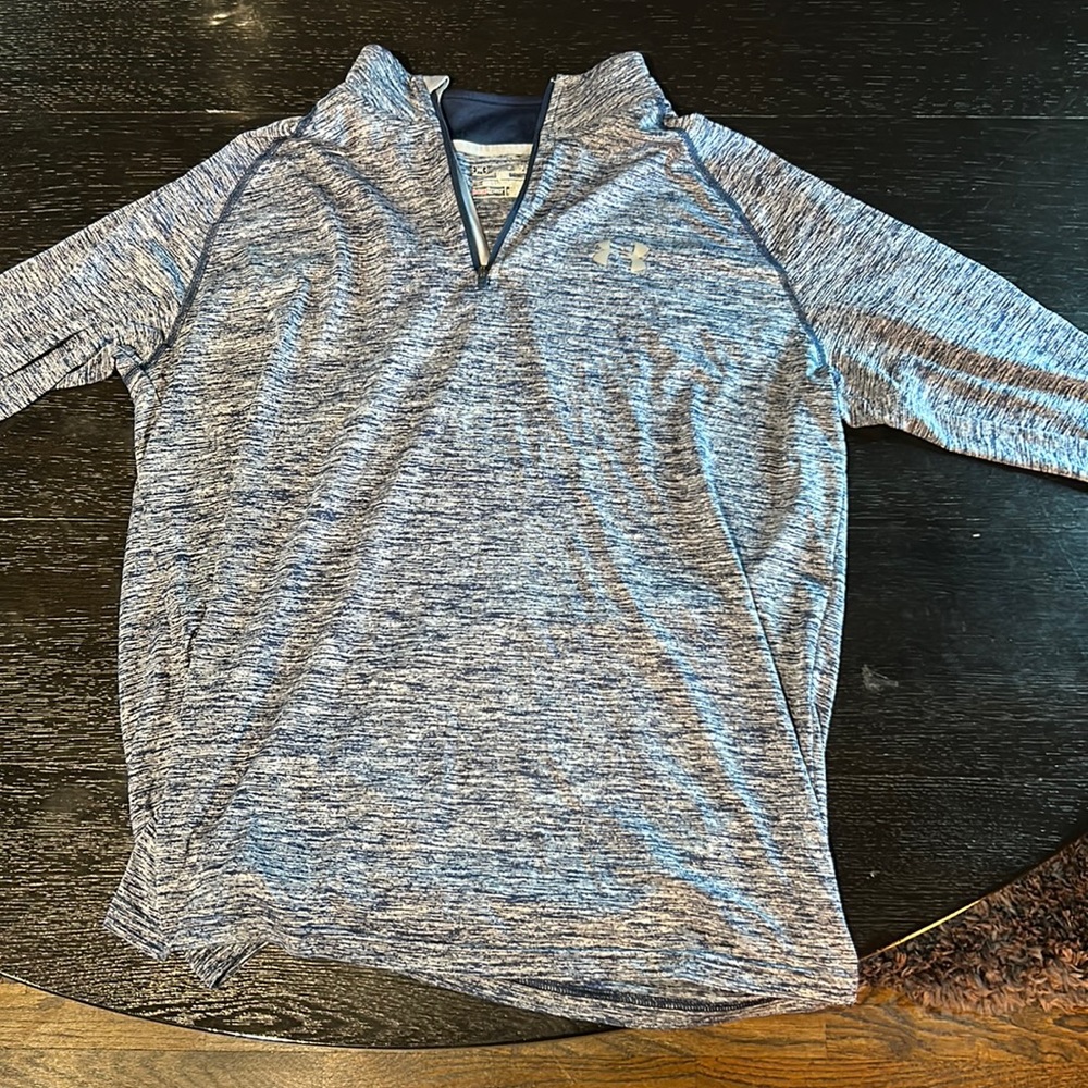 Blue and Gray under armour althetic quarterzip